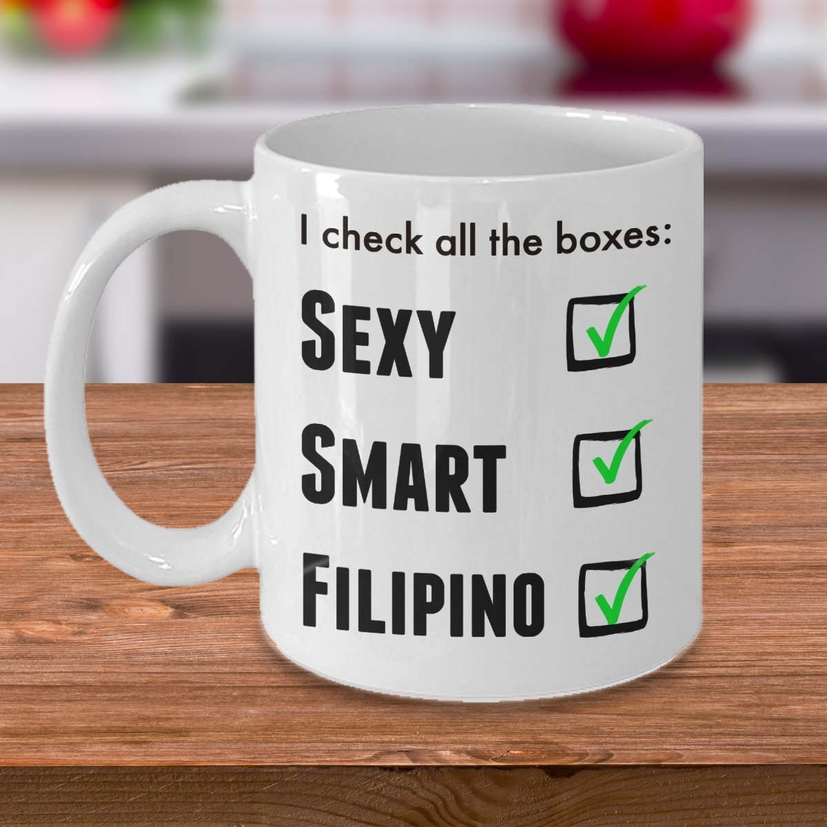 Filipino Mug - Funny Pride Coffee Cup For Men or Women - I Am Proud Novelty Love Cup