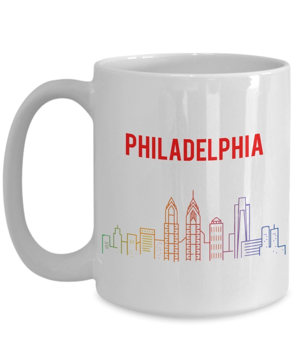 Philadelphia Mug - Funny Tea Hot Cocoa Coffee Cup - Novelty Birthday Christmas Anniversary Gag Gifts Idea
