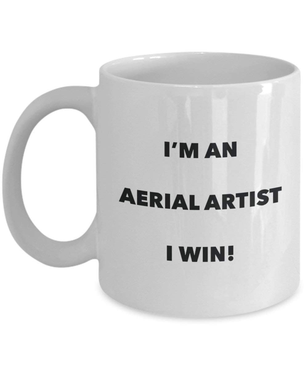 Antenne Artiste Mug – Je suis un Artiste d'antenne I Win. – Funny Tasse à café – Fantaisie anniversaire Idée de Gag cadeaux de Noël 11oz blanc