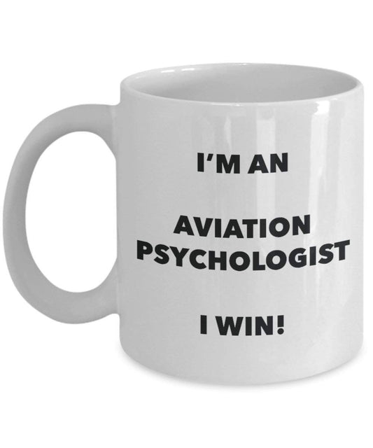 Aviation Psychologe Tasse – Ich bin ein Aviation Psychologe I Win. – Funny Kaffeetasse – Neuheit Geburtstag Weihnachten Gag Geschenke Idee