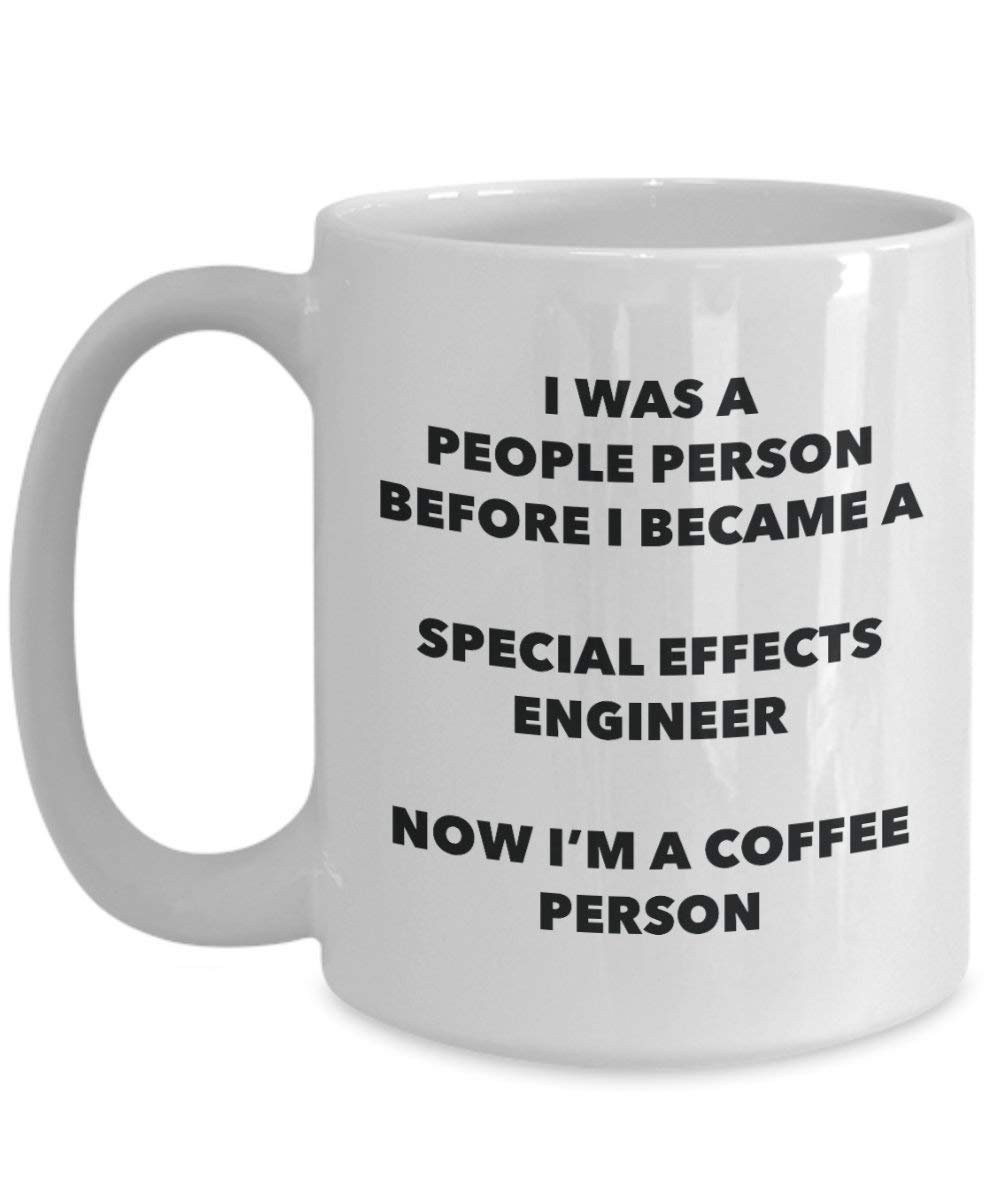 Special Effects Ingenieur Kaffee Person Tasse – Funny Tee Kakao-Tasse – Geburtstag Weihnachten Kaffee Lover Cute Gag Geschenke Idee 11oz weiß