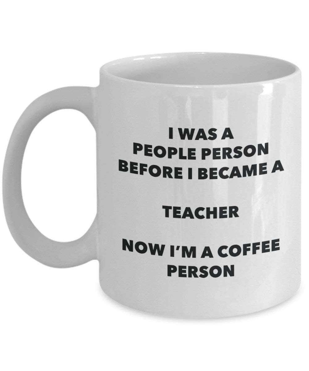 Teacher Coffee Person Mug - Funny Tea Cocoa Cup - Birthday Christmas Coffee Lover Cute Gag Gifts Idea