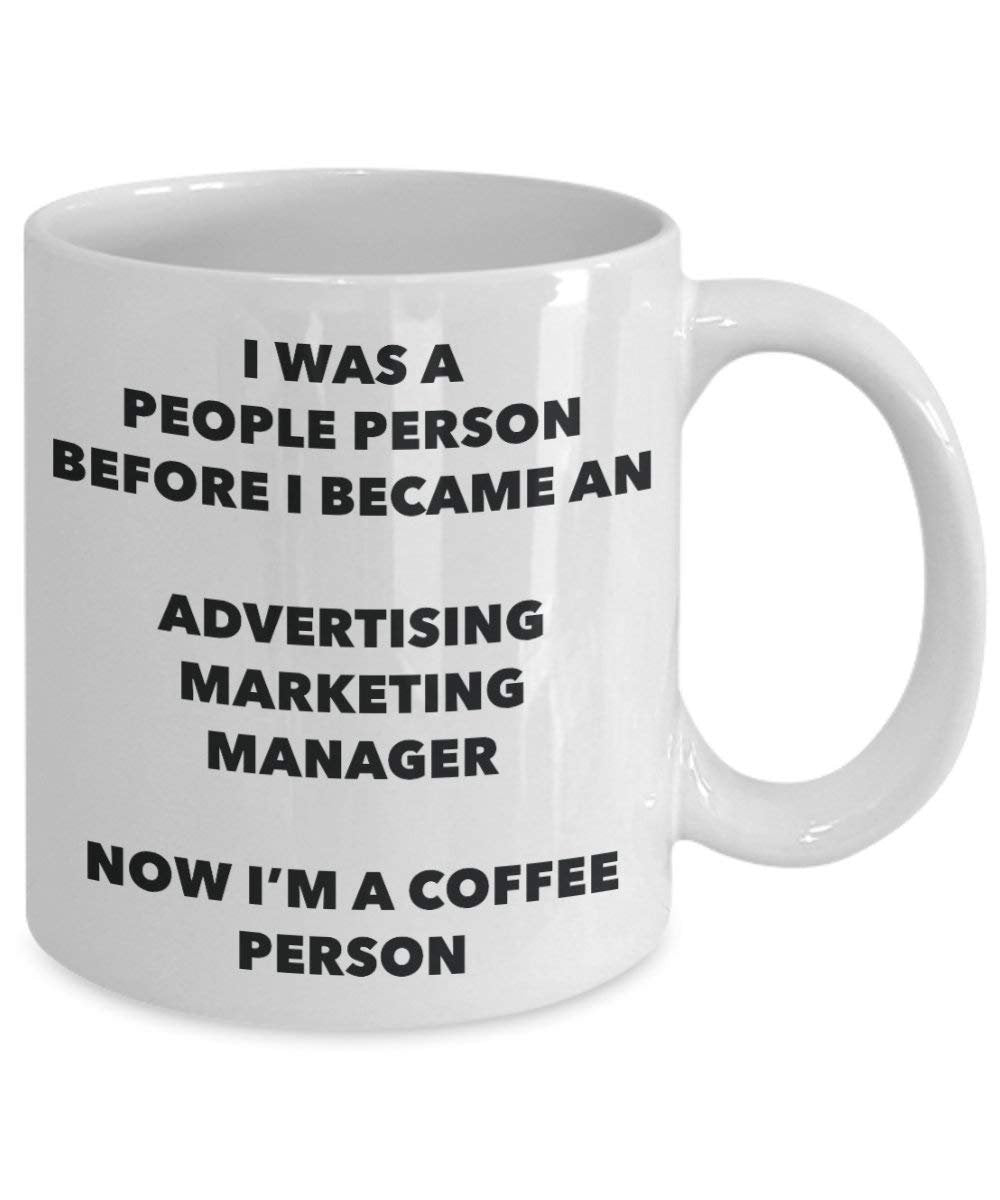 Advertising Marketing Manager Coffee Person Mug - Funny Tea Cocoa Cup - Birthday Christmas Coffee Lover Cute Gag Gifts Idea