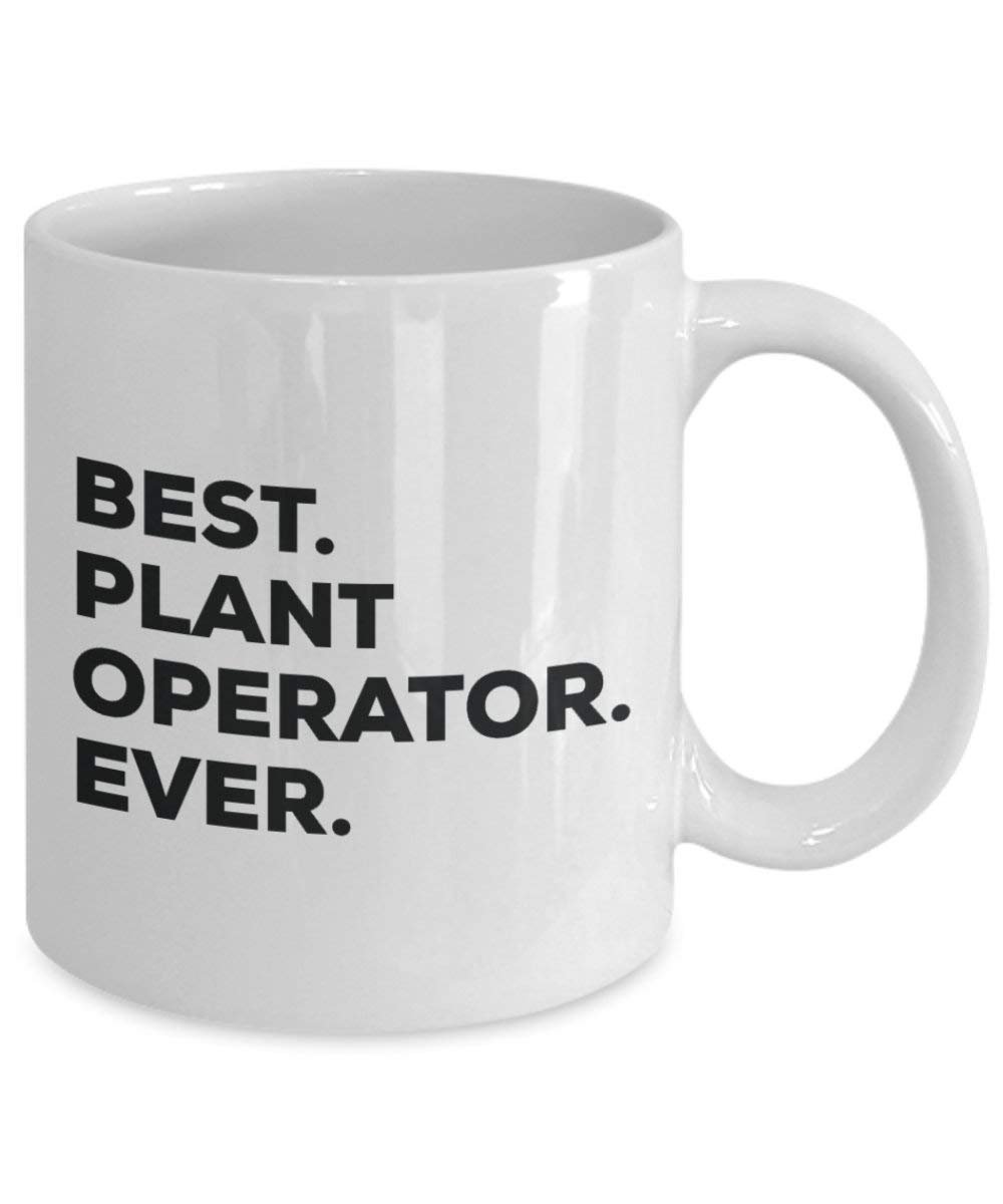 Meilleur Plante opérateur jamais Mug rigolo – Tasse à café – Thank You Appréciation pour Noël Anniversaire Vacances Cadeau unique idées 15oz blanc