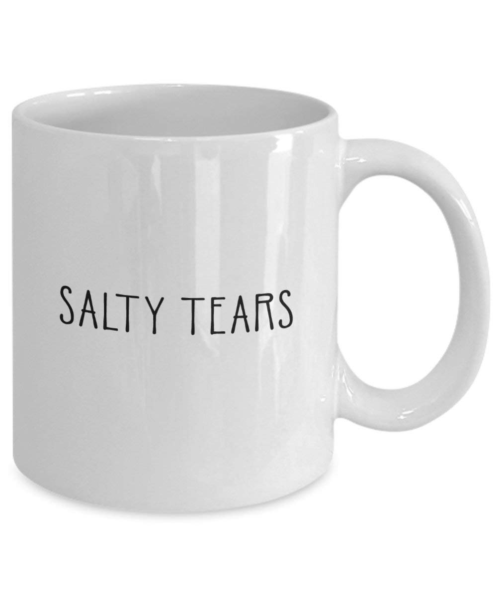 Salty Tears Mug - Funny Tea Hot Cocoa Coffee Cup - Novelty Birthday Christmas Anniversary Gag Gifts Idea