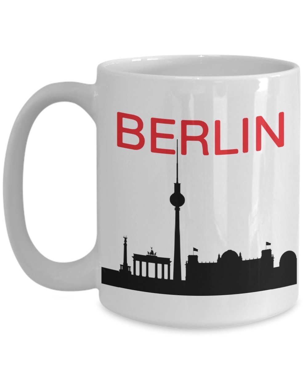 Berlin Reisebecher – Lustige Tee-Heiß-Kaffeetasse – Neuheit Geburtstag Weihnachten Jahrestag Gag Geschenk Idee