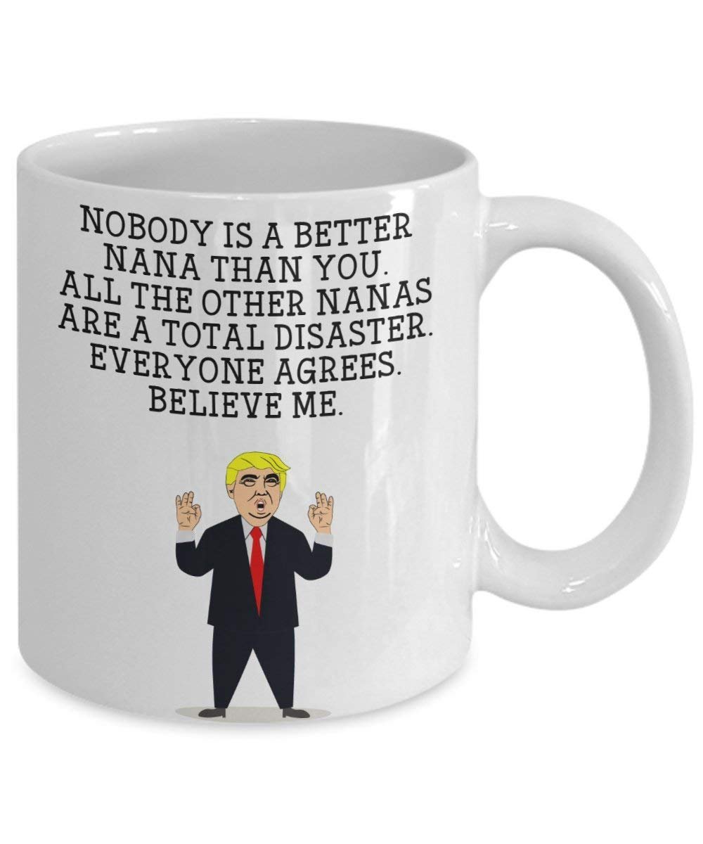 Lustige Tasse mit Aufschrift"Nana", Donald Trump", Geschenkidee