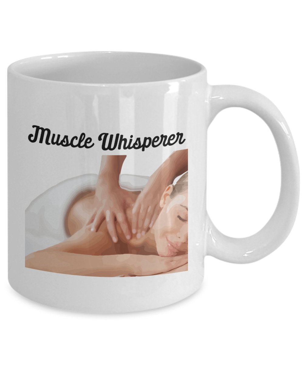 Muscle Whisperer Mug - Funny Tea Hot Cocoa Coffee Cup - Novelty Birthday Christmas Gag Gifts Idea