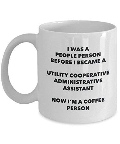 Utility Cooperative Administrative Assistant Coffee Person Mug - Funny Tea Cocoa Cup - Birthday Christmas Coffee Lover Cute Gag Gifts Idea