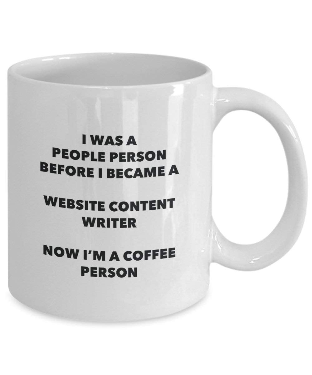 Website Content Writer Coffee Person Mug - Funny Tea Cocoa Cup - Birthday Christmas Coffee Lover Cute Gag Gifts Idea