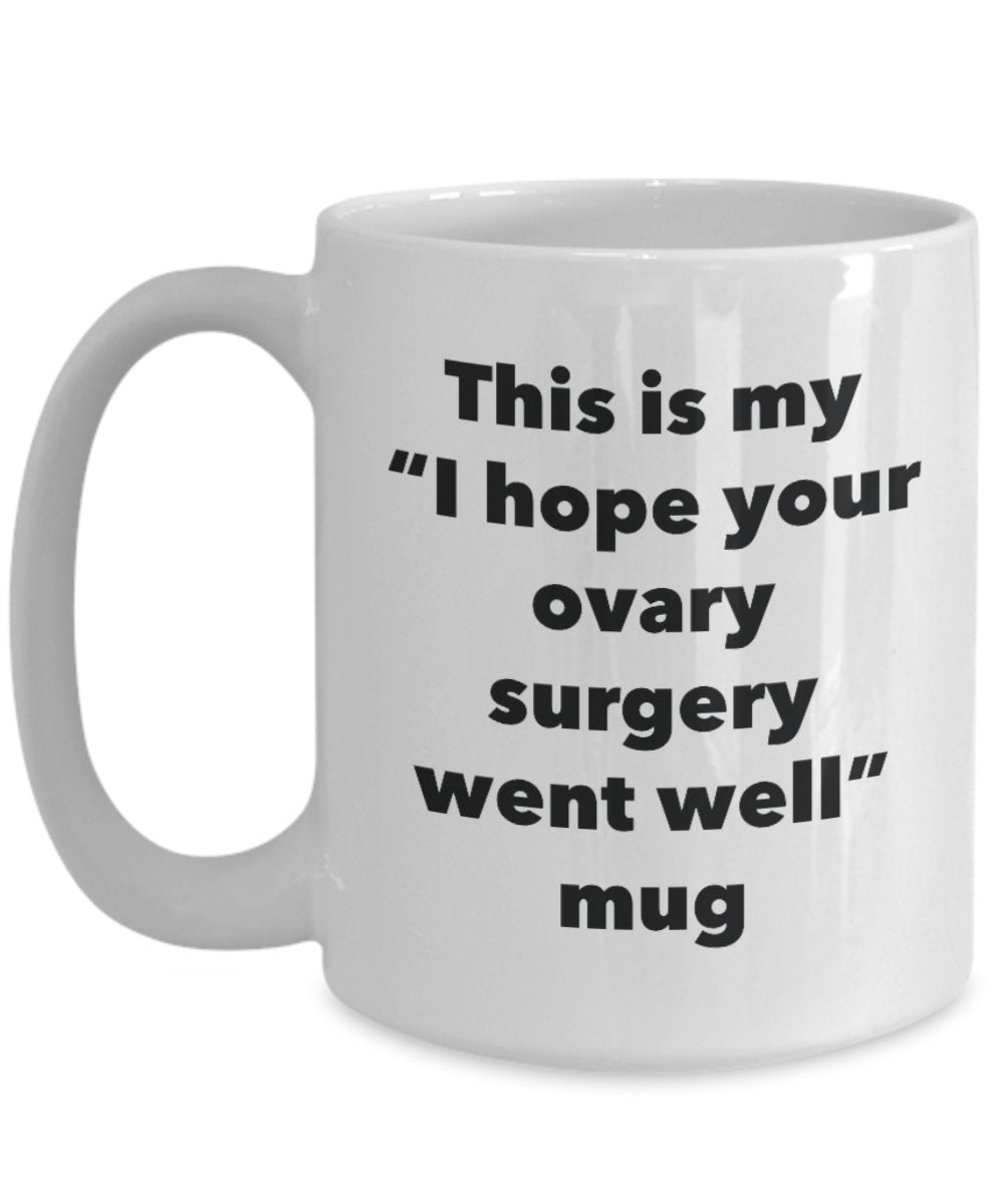 This is My "I Hope Your Ovary Surgery Went Well" Mug - Funny Tea Hot Cocoa Coffee Cup - Novelty Birthday Christmas Anniversary Gag Gifts Idea