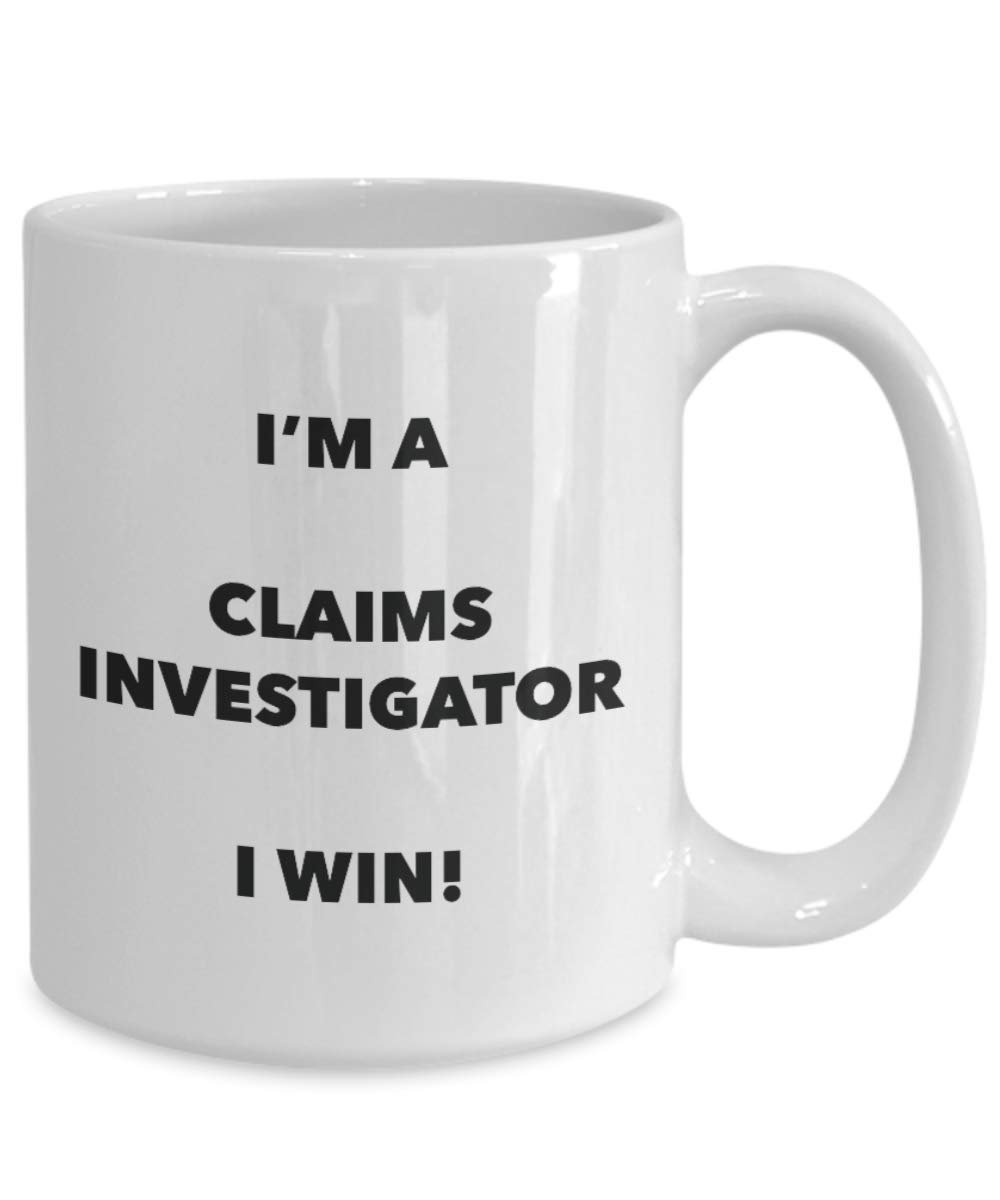 Contestano Investigator mug – I' m A Investigator i Win. – Funny Coffee Cup – novelty Birthday Christmas GAG regalo idea 15oz Infradito colorati estivi, con finte perline