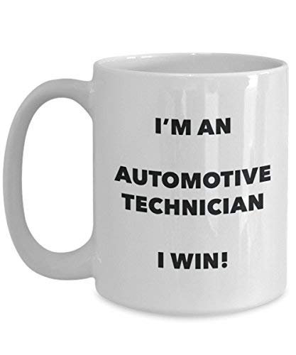 Automotive Technician mug – I' m An Automotive Technician i Win. – Funny Coffee Cup – novelty Birthday Christmas GAG regalo idea 11oz Infradito colorati estivi, con finte perline