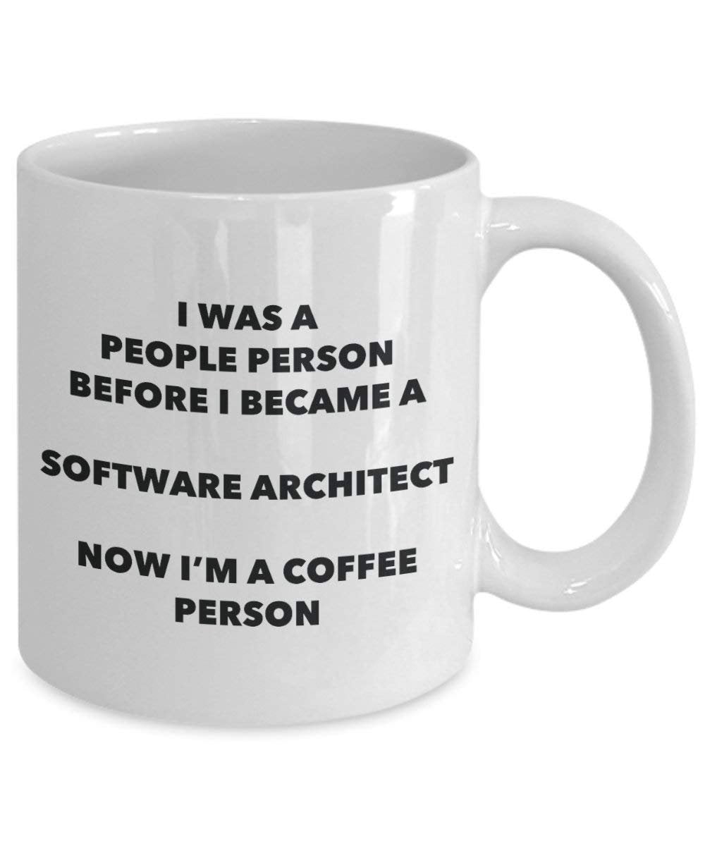 Software Architekt Kaffee Person Tasse – Funny Tee Kakao-Tasse – Geburtstag Weihnachten Kaffee Lover Cute Gag Geschenke Idee 15oz weiß