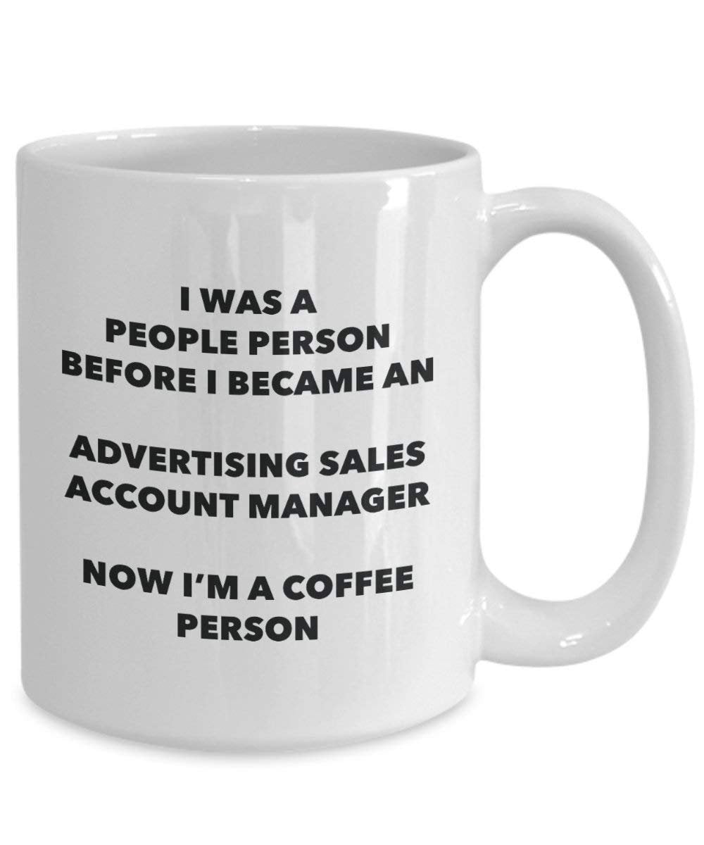 Pubblicità vendite account manager cacao persona – Tazza da tè caffè tazza – Birthday Christmas Coffee Lover cute GAG regalo idea 15oz Infradito colorati estivi, con finte perline