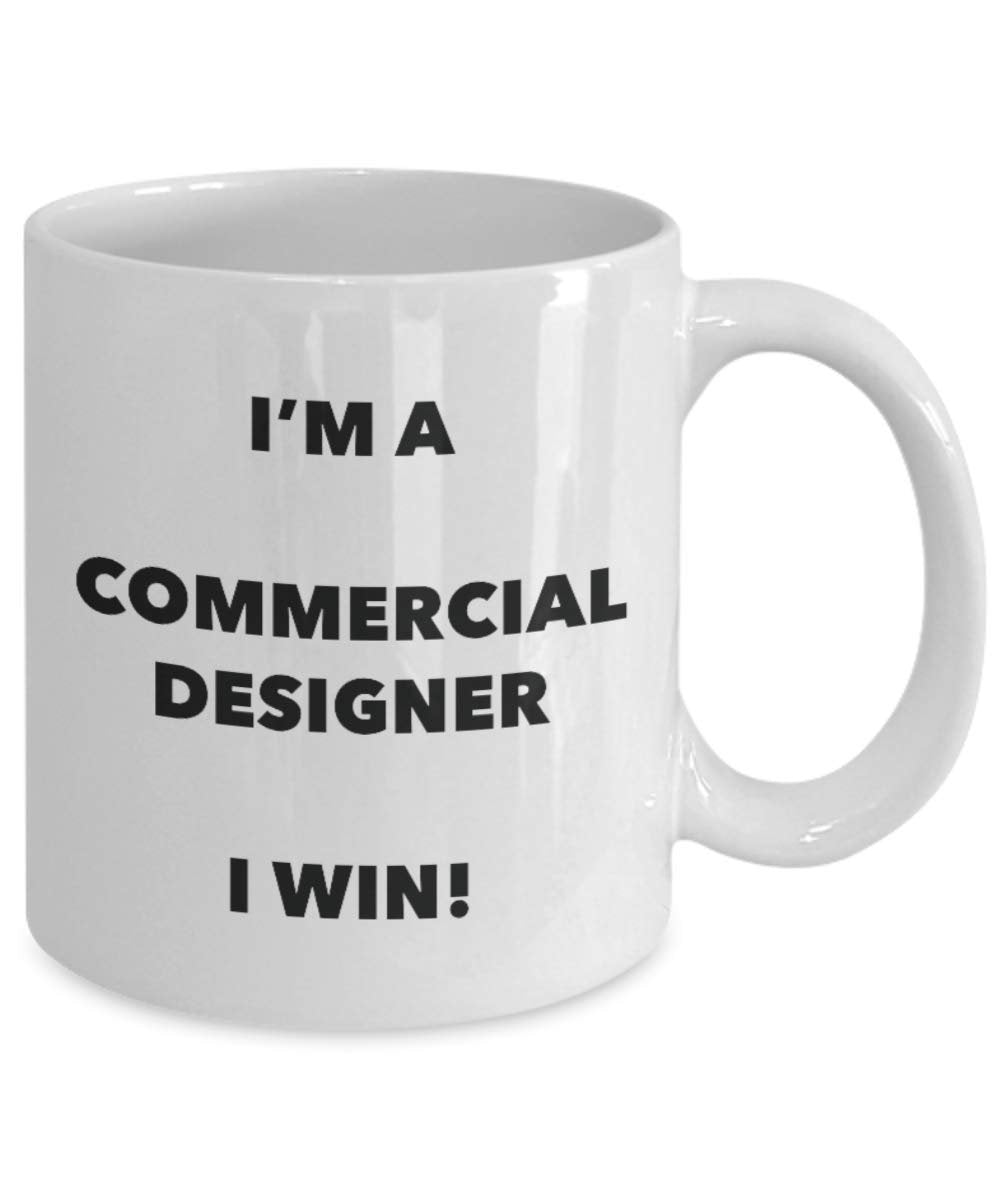 Kommerzieller Designer-Tasse – I 'm a Designer I Win. – Funny Kaffeetasse – Neuheit Geburtstag Weihnachten Gag Geschenke Idee 11oz weiß