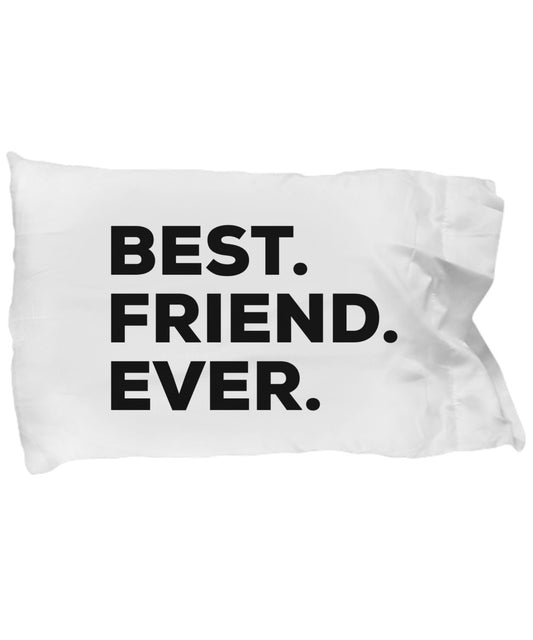 SpreadPassion Friend Pillow Case - Best Friend Ever Gift - For Women Men Friends Mom Girls Cousins Godmother - Funny Cute Gifts - Long Distance - Cheap Thoughtful