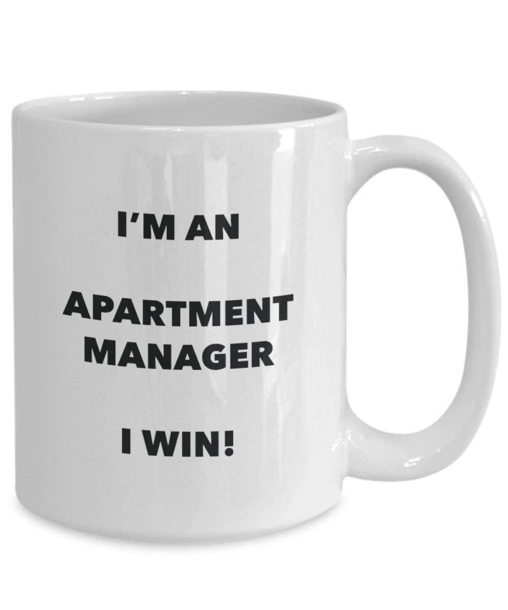 appartement Manager Mug – Je suis un appartement Manager I Win. – Funny Tasse à café – Fantaisie anniversaire Idée de Gag cadeaux de Noël 11oz blanc