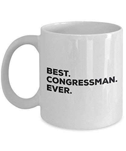 Best Congressman Ever Mug - Funny Coffee Cup -Thank You Appreciation for Christmas Birthday Holiday Unique Gift Ideas