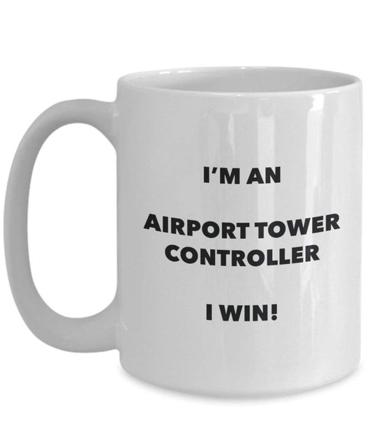 AirPort Tower controller mug – I' m An AirPort Tower controller i Win. – Funny Coffee Cup – novelty Birthday Christmas GAG regalo idea 15oz Infradito colorati estivi, con finte perline