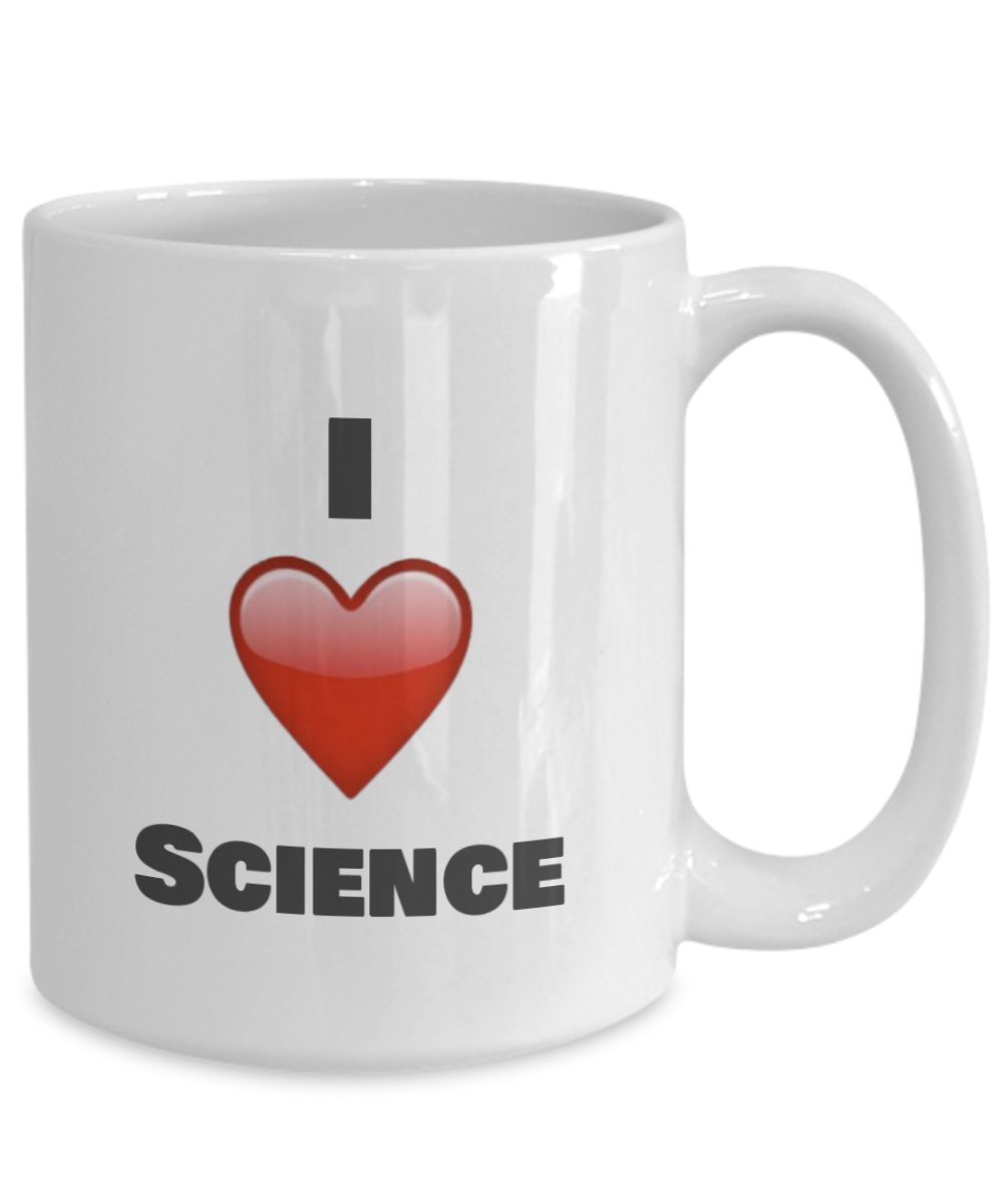 I Love Science Coffee Mug - science lover gift idea