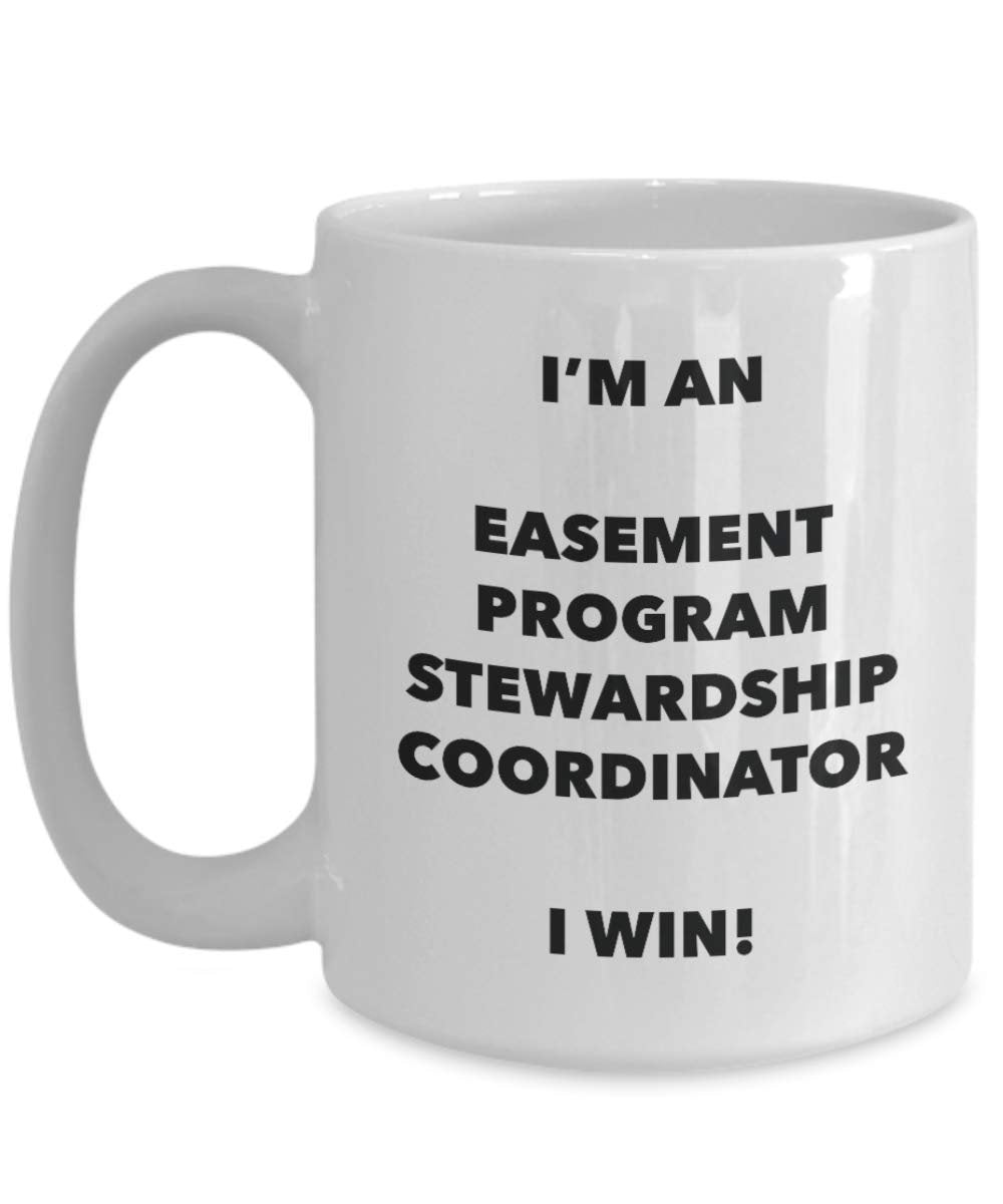 Je suis une Servitude (Droit Français) Programme Stewardship Coordinator I Win. – Funny Tasse à café – Fantaisie anniversaire Idée de Gag cadeaux de Noël 15oz blanc