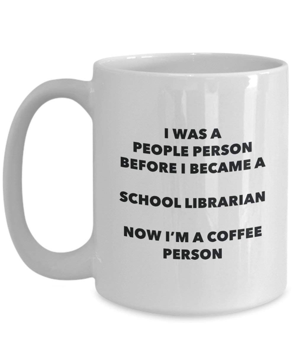 Schule Bibliothekar Kaffee Person Tasse – Funny Tee Kakao-Tasse – Geburtstag Weihnachten Kaffee Lover Cute Gag Geschenke Idee