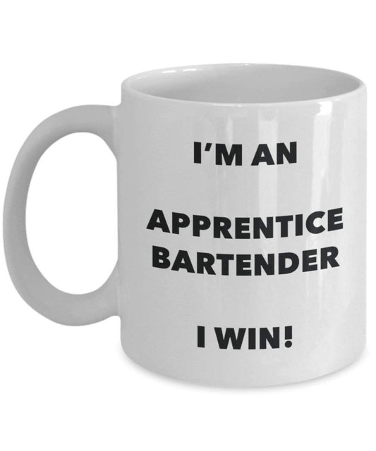 Apprentice barman mug – I' m An Apprentice Bartender i Win. – Funny Coffee Cup – novelty Birthday Christmas GAG regalo idea 11oz Infradito colorati estivi, con finte perline