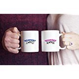 Funny Whippet Couple Mug - Whippet Dad - Whippet Mom - Whippet Lover Gifts - Unique Ceramic Gifts Idea (Dad & Mom)