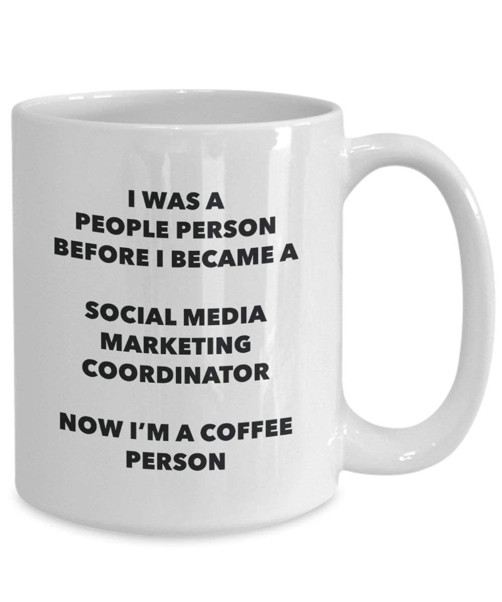 Social Media Marketing Coordinator Coffee Person Mug - Funny Tea Cocoa Cup - Birthday Christmas Coffee Lover Cute Gag Gifts Idea