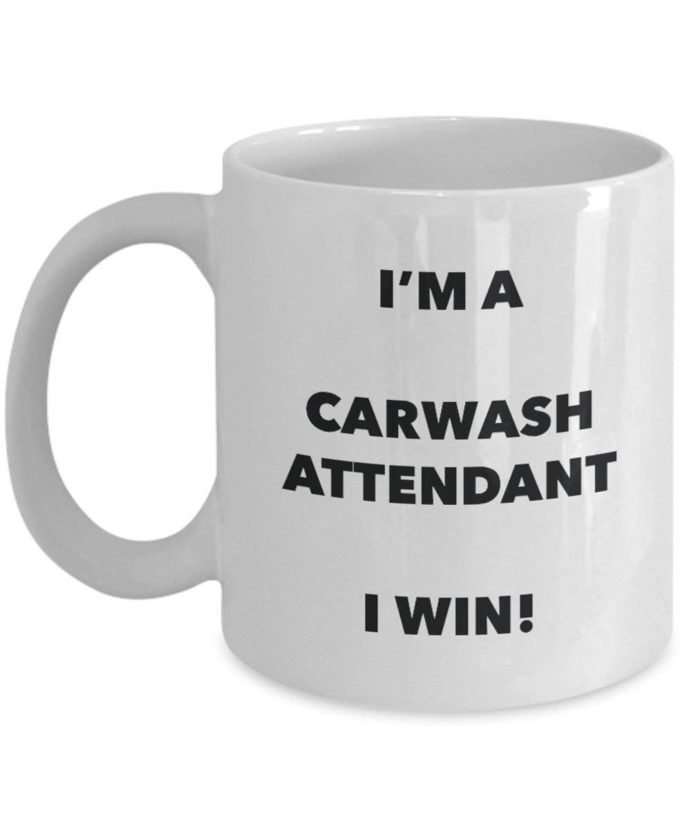 Carwash Attendant mug – I' m A Carwash Attendant i Win. – Funny Coffee Cup – Birthday Christmas GAG regalo idea 11oz Infradito colorati estivi, con finte perline