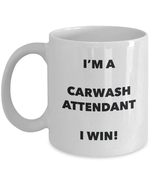 Carwash Attendant mug – I' m A Carwash Attendant i Win. – Funny Coffee Cup – Birthday Christmas GAG regalo idea 11oz Infradito colorati estivi, con finte perline