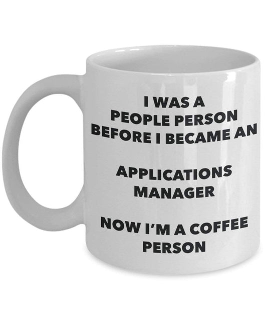 Applications Manager personne à café Mug Tasse à thé de cacao – rigolo – Anniversaire de Noël amateur de café mignon Gag Gifts Idée 11oz blanc