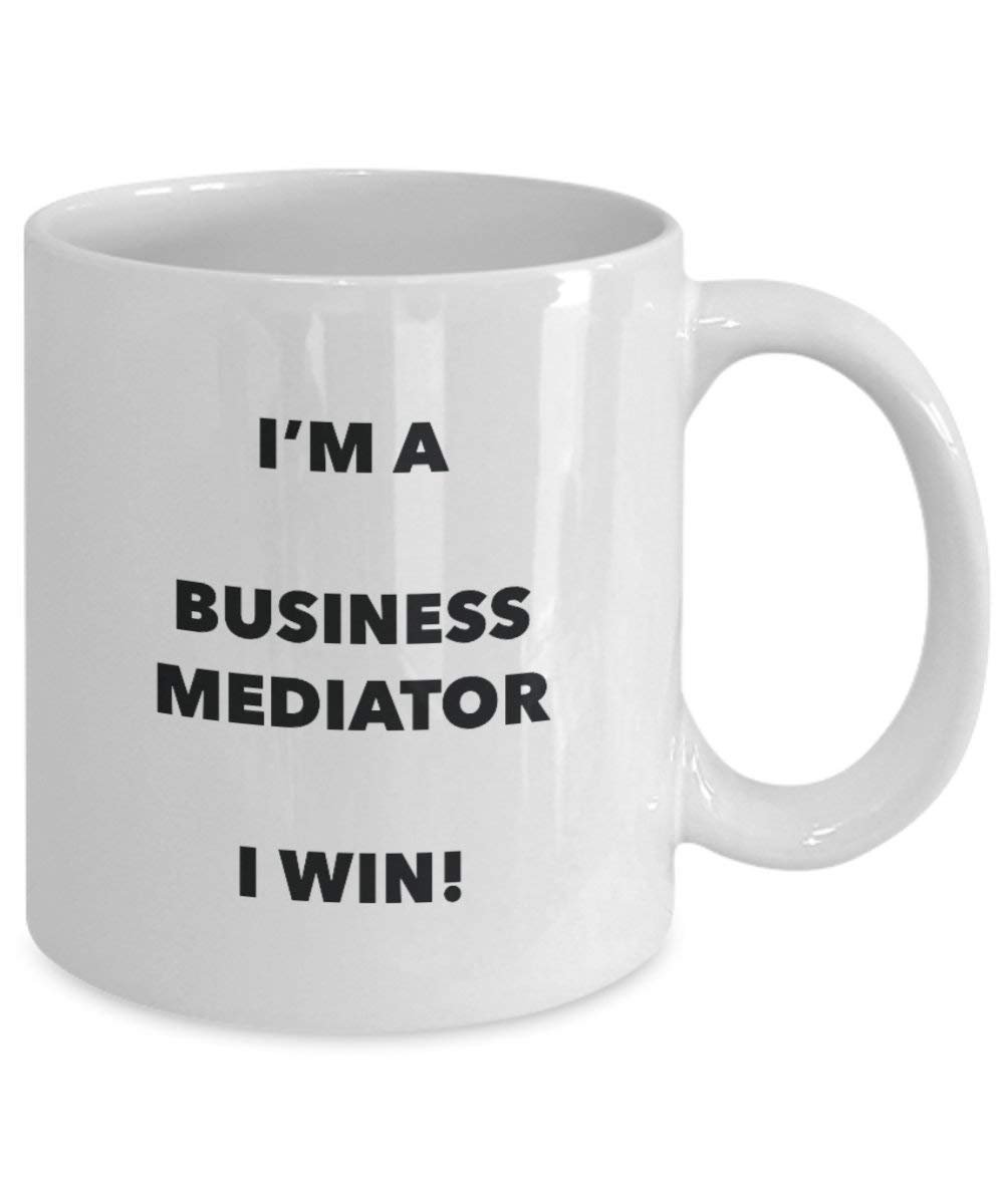 Business Vermittler Tasse – I 'm a Business Vermittler I Win. – Funny Kaffeetasse – Neuheit Geburtstag Weihnachten Gag Geschenke Idee 15oz weiß