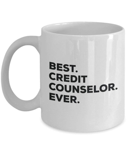 Best Credit Counselor Ever Mug - Funny Coffee Cup -Thank You Appreciation for Christmas Birthday Holiday Unique Gift Ideas