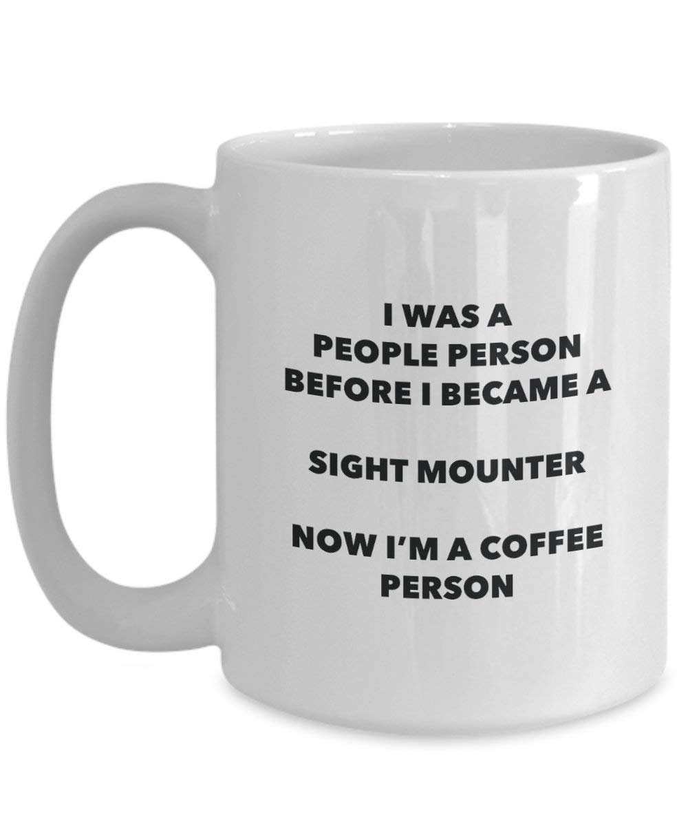 Sight Mounter Coffee Person Mug - Funny Tea Cocoa Cup - Birthday Christmas Coffee Lover Cute Gag Gifts Idea