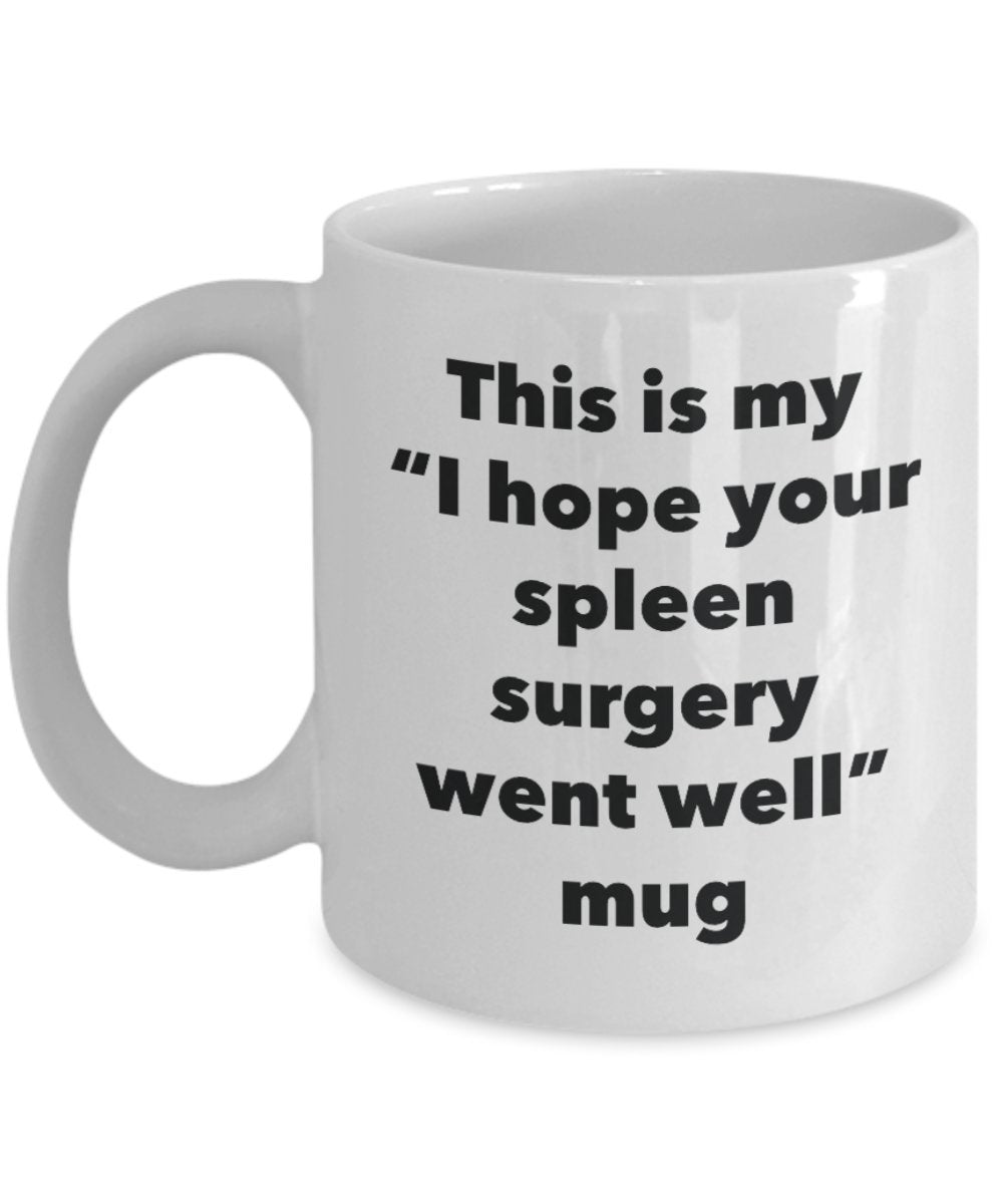 This is My "I Hope Your Spleen Surgery Went Well" Mug - Funny Tea Hot Cocoa Coffee Cup - Novelty Birthday Christmas Anniversary Gag Gifts Idea