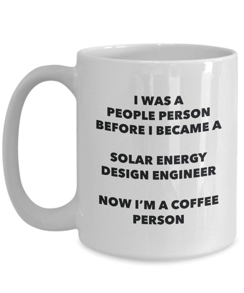 Solar Energy Design Ingenieur Kaffee Person Tasse – Funny Tee Kakao-Tasse – Geburtstag Weihnachten Kaffee Lover Cute Gag Geschenke Idee 15oz weiß