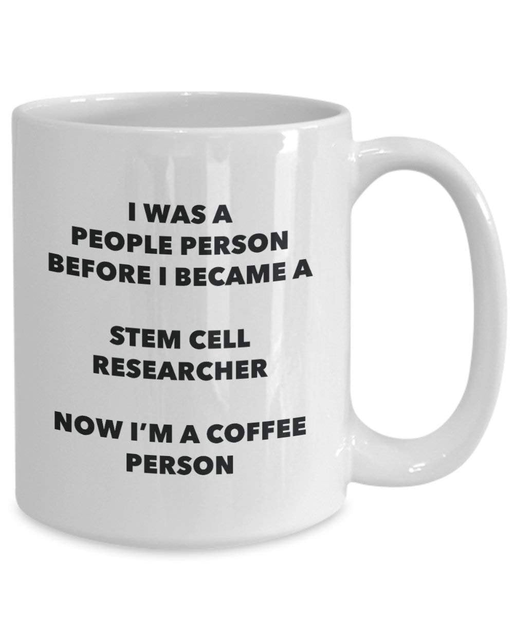 Stem Cell Forscher Kaffee Person Tasse – Funny Tee Kakao-Tasse – Geburtstag Weihnachten Kaffee Lover Cute Gag Geschenke Idee 11oz weiß
