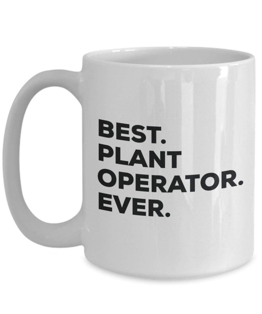 Meilleur Plante opérateur jamais Mug rigolo – Tasse à café – Thank You Appréciation pour Noël Anniversaire Vacances Cadeau unique idées 15oz blanc