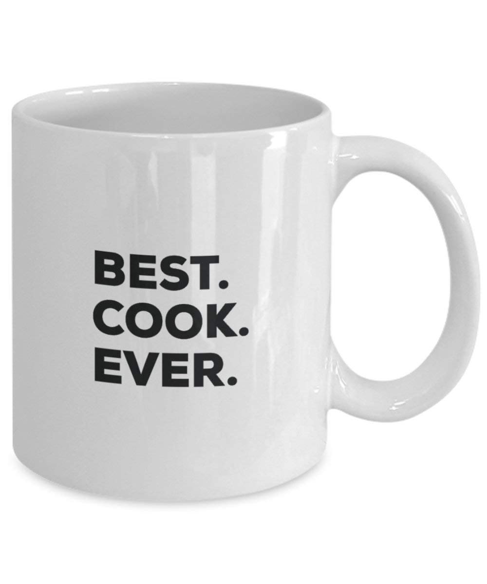 Best Cook Ever Mug - Funny Coffee Cup -Thank You Appreciation for Christmas Birthday Holiday Unique Gift Ideas