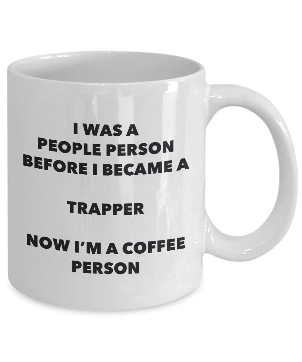 Trapper Coffee Person Mug - Funny Tea Cocoa Cup - Birthday Christmas Coffee Lover Cute Gag Gifts Idea