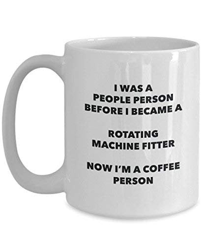 Rotating Machine Fitter Coffee Person Mug - Funny Tea Cocoa Cup - Birthday Christmas Coffee Lover Cute Gag Gifts Idea