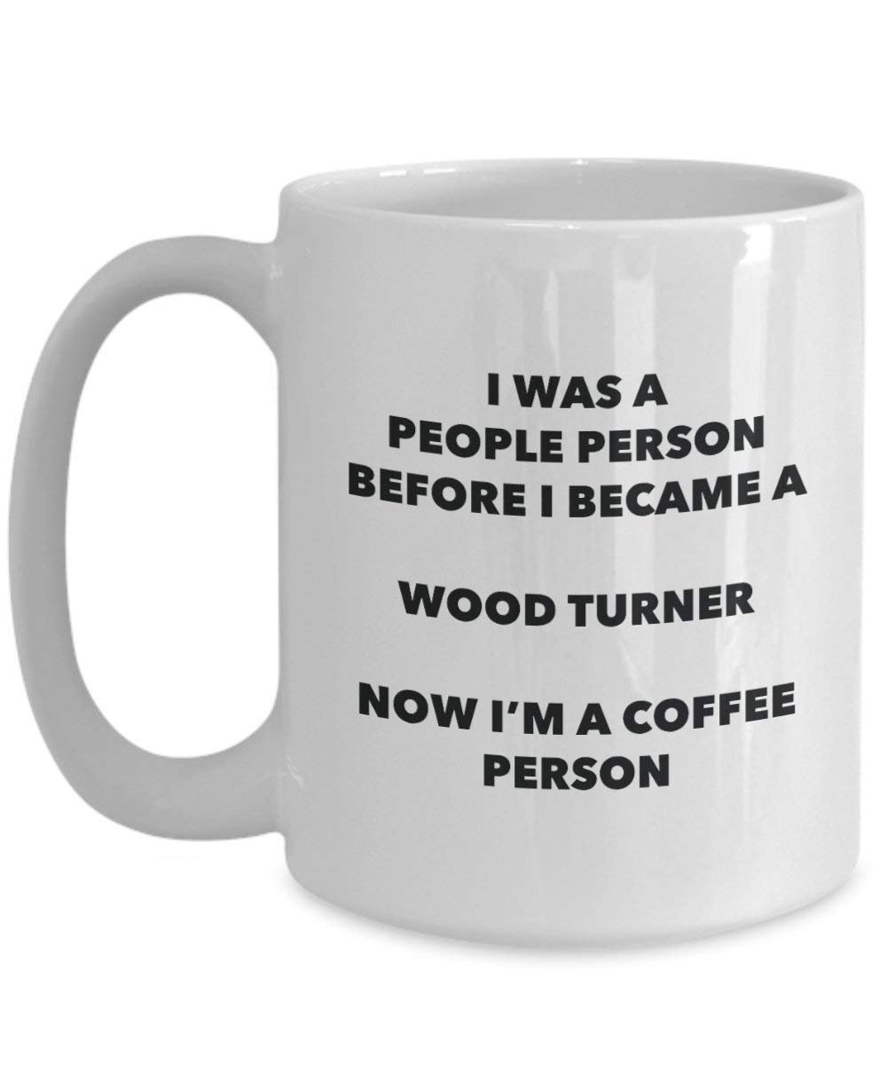 Holz Turner Kaffee Person Tasse – Funny Tee Kakao-Tasse – Geburtstag Weihnachten Kaffee Lover Cute Gag Geschenke Idee