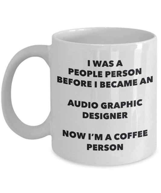 Audio Graphic Designer Kaffee Person Tasse – Funny Tee Kakao-Tasse – Geburtstag Weihnachten Kaffee Lover Cute Gag Geschenke Idee