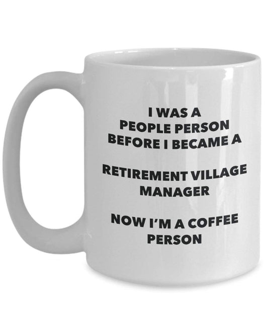 Gestionnaire de village de retraite personne à café Mug Tasse à thé de cacao – rigolo – Anniversaire de Noël amateur de café mignon Gag Gifts Idée 15oz blanc
