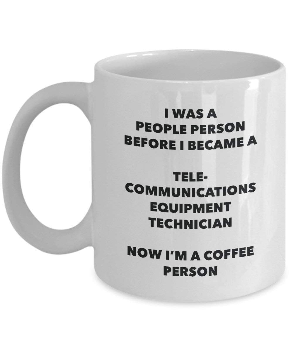Telecommunications Equipment Technician cacao persona – Tazza da tè caffè tazza – Birthday Christmas Coffee Lover cute GAG regalo idea 11oz Infradito colorati estivi, con finte perline