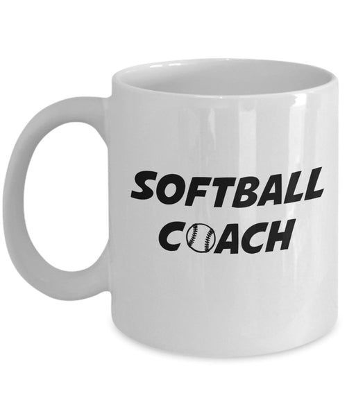 Softball Coach Gifts – Coach Gifts Prime – Lustige Teetasse für heiße Kakao – Neuheit Geburtstag Geschenkidee 15oz weiß
