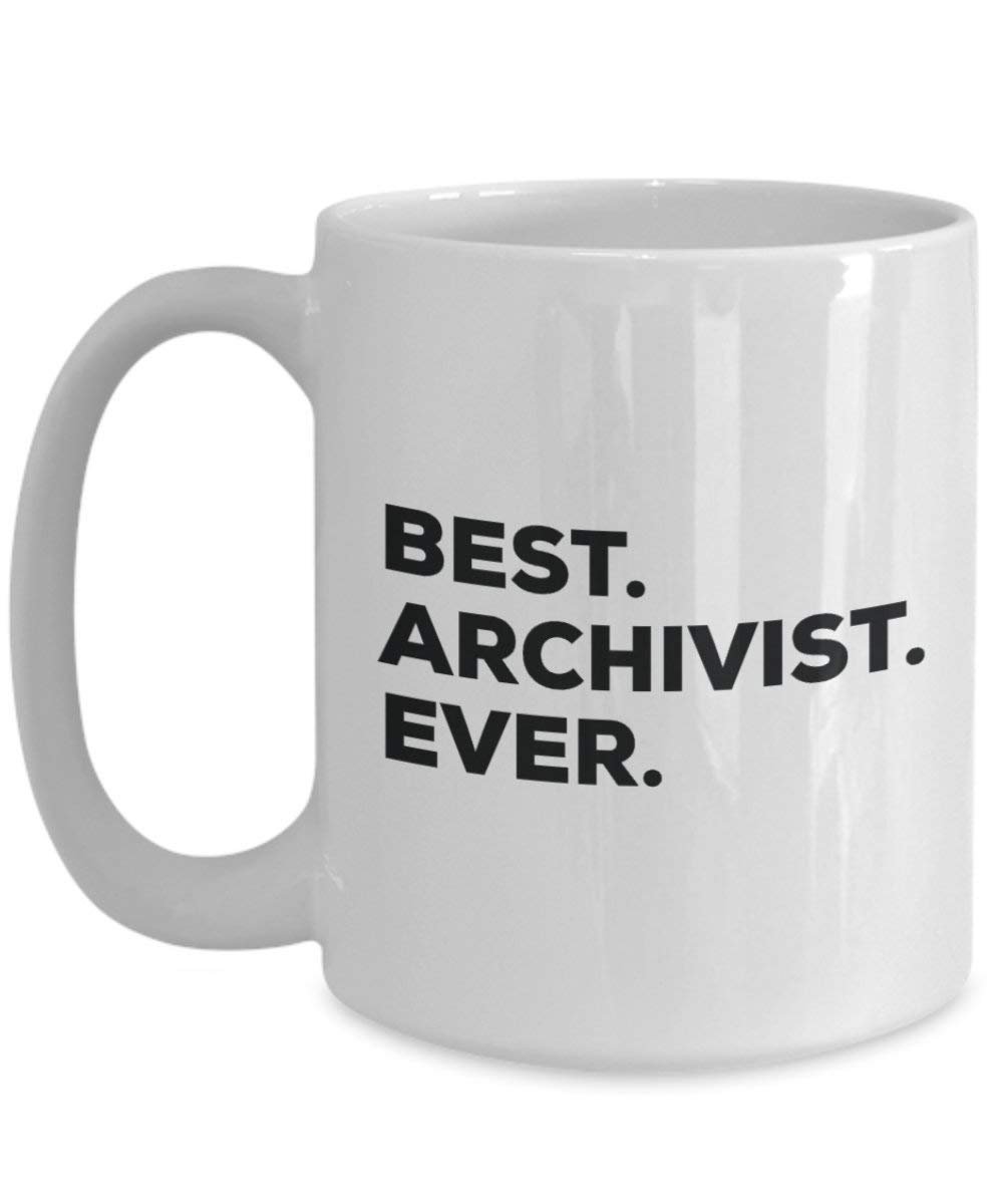 Best Archivist Ever mug – Funny Coffee Cup – Thank You Appreciation idee regalo per Natale festa di compleanno unico 15oz Infradito colorati estivi, con finte perline