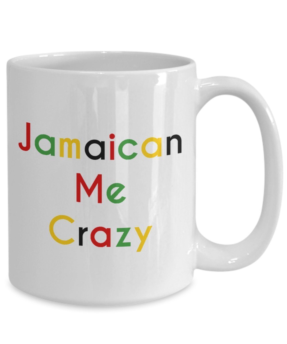 Jamaican Me Crazy Kaffeetasse – Lustige Teetasse – Neuheit Geburtstag Weihnachten Jahrestag Gag Geschenkidee